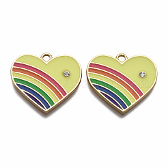 Alloy Enamel Pendants&nbsp;ENAM-T011-108B-NR