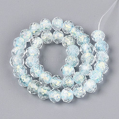 Handmade Foil Lampwork Beads Strands&nbsp;FOIL-T008-09D