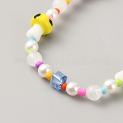 Acrylic Imitation Pearl Mobile Straps&nbsp;X1-AJEW-SZC0005-45