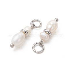 Natural Cultured Freshwater Pearl Pendants&nbsp;PALLOY-JF05450-02