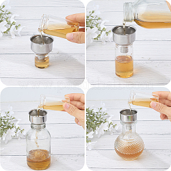 4Pcs 304 Stainless Steel Funnels&nbsp;AJEW-GF0012-25