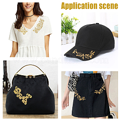 4 Style Polyester Computerized Embroidery Sew on Cloth Patches&nbsp;PATC-NB0001-01