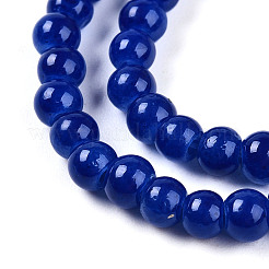 Baking Paint Imitation Jade Glass Round Bead Strands&nbsp;DGLA-Q021-4mm-33