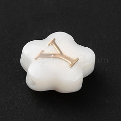 Natural White Shell Flower Beads&nbsp;BSHE-WH0020-01Y
