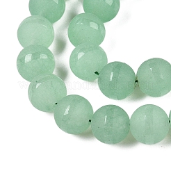 Frosted Natural White Jade Beads Strands&nbsp;G-T138-10mm-209D