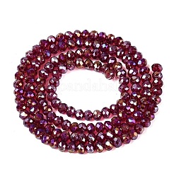 Baking Electroplate Glass Beads Strands&nbsp;DGLA-TAC0003-2mm-02