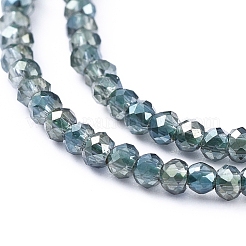 Electroplate Glass Beads Strands&nbsp;X-EGLA-F149-HP-01