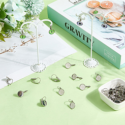 60Pcs 304 Stainless Steel Leverback Earring Settings&nbsp;STAS-SC0010-25