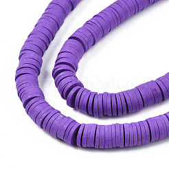 Handmade Polymer Clay Beads Strands&nbsp;CLAY-R089-6mm-013