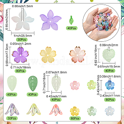 500Pcs Leaf & Flower Jewelry Making Finding Kits&nbsp;DIY-SC0031-74