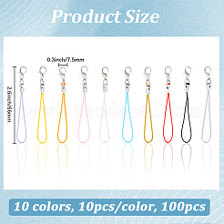 100Pcs 10 Colors Nylon Mobile Straps&nbsp;FIND-GF0008-99