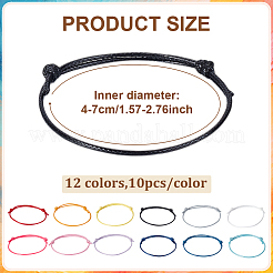 120Pcs 12 Colors Korean Waxed Polyester Cord Bracelet Making&nbsp;AJEW-ME0001-05