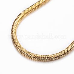 304 Stainless Steel Snake Chain Bracelets&nbsp;BJEW-H491-01G