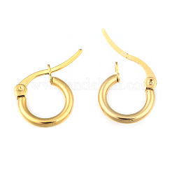 Ion Plating(IP) 304 Stainless Steel Hoop Earrings&nbsp;EJEW-F105-36G