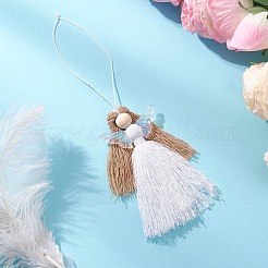 Polyester & Glass Angel Pendant Decorations&nbsp;HJEW-JM04648