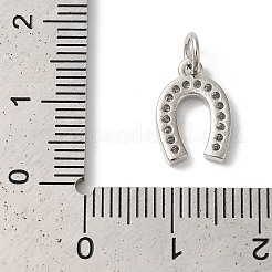 Rack Plating Brass Clear Cubic Zirconia Pendants&nbsp;KK-Z056-18P