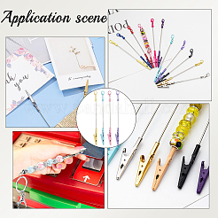 4Pcs 4 Colors Alloy Bracelet Tool Jewelry Helper Beadable Alligator Clip&nbsp;AJEW-SP0001-71A