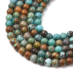 Natural HuBei Turquoise Beads Strands&nbsp;G-H358-A09-3mm-01