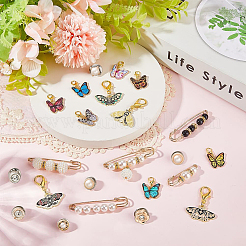 Alloy Enamel Pendants & Alloy Safety Pin Brooch&nbsp;AJEW-SP0002-04