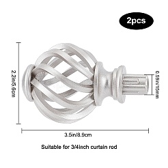 Plastic Round Curtain Rod Finials&nbsp;FIND-GF0002-90A