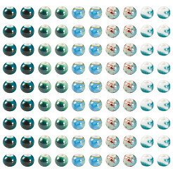 100Pcs 5 Colors Handmade Porcelain Beads&nbsp;PORC-TA0001-52B