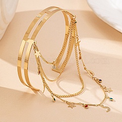 Alloy Upper Arm Bangles&nbsp;BJEW-S180-02G