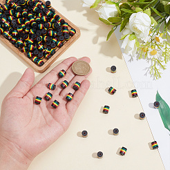 Opaque Resin Stripe Beads&nbsp;RESI-HY0001-31C