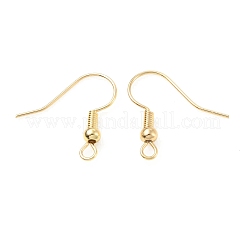 Brass Earring Hooks&nbsp;X-KK-C024-18KCG