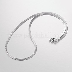 Tarnish Resistant 201 Stainless Steel Herringbone Chain Necklaces&nbsp;NJEW-M146-01