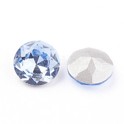 Pointed Back & Back Plated K9 Glass Rhinestone Cabochons&nbsp;RGLA-J012-10mm-211