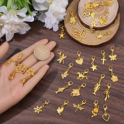 64Pcs Alloy Pendant Decorations&nbsp;HJEW-SC0002-74