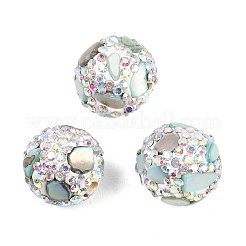 Handmade Polymer Clay Rhinestone Beads&nbsp;CLAY-H009-03