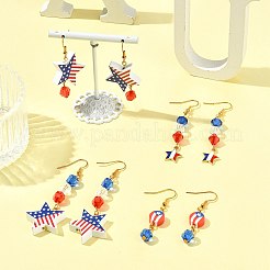 Independence Day DIY Earring  Making Kits&nbsp;DIY-FS0009-54