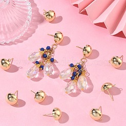 SHEGRACE Brass Stud Earring Findings&nbsp;XGR0025G-36G