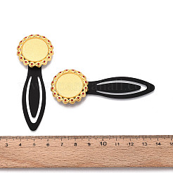 Alloy & Iron Bookmark Cabochon Settings&nbsp;PALLOY-N184-08G