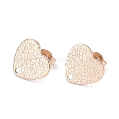 Ion Plating(IP) 304 Stainless Steel Stud Earring Findings&nbsp;STAS-I183-08B-RG