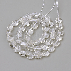 Natural Quartz Crystal Beads Strands&nbsp;X-G-Q952-09-8x10