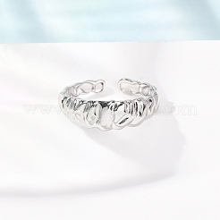 304 Stainless Steel Cuff Open Rings&nbsp;RJEW-P191-15P
