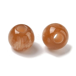 Opaque Resin European Beads&nbsp;RESI-F073-14