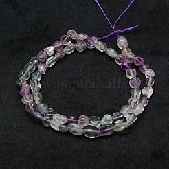 Natural Fluorite Beads Strands&nbsp;G-F521-48