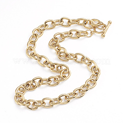 304 Stainless Steel Cable Chains Necklaces&nbsp;NJEW-L173-010-G
