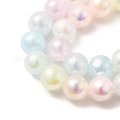 Plating Natural Selenite Beads Strands&nbsp;G-G120-A01-02-05