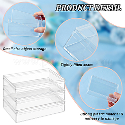 15Pcs Rectangle Transparent Acrylic Storage Boxes&nbsp;CON-BC0007-81