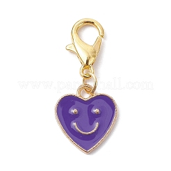 Mother's Day Alloy Enamel Pendant Decorations&nbsp;HJEW-JM01508-02
