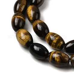 Natural Tiger Eye Beads Strands&nbsp;G-A275-A01-8x12mm