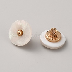 Alloy Shank Buttons&nbsp;BUTT-WH0028-134B
