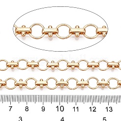 Alloy Round Ring Link Chains&nbsp;LCHA-T002-01KCG