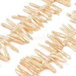 Natural Baroque Keshi Pearl Beads Strands&nbsp;PEAR-B004-02A-02B