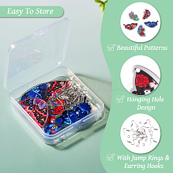 DIY Butterfly Acrylic Dangle Earring Making Kit&nbsp;DIY-TA0009-11