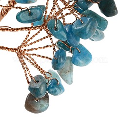 Natural Apatite Chips Tree of Life Decorations&nbsp;DJEW-C016-02G
